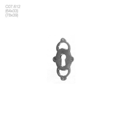 ameublement rustique entrées de clefs rustique (c07.612) - brass quincaillerie