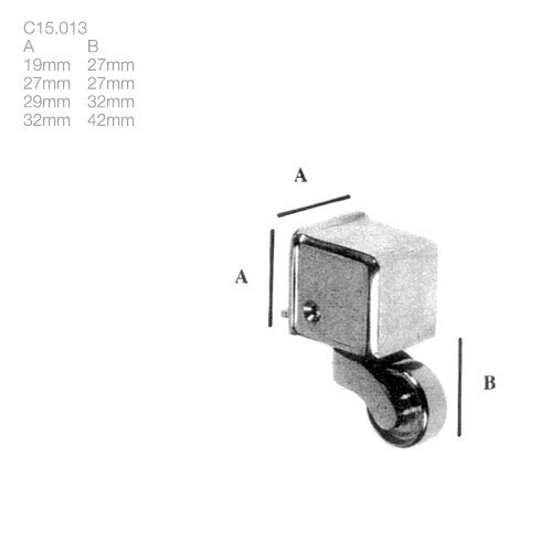 ameublement sabots, bagues et roulettes roulettes (c15.013) - brass quincaillerie