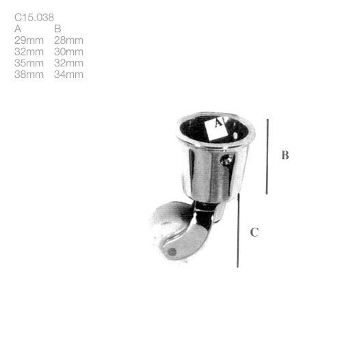 ameublement sabots, bagues et roulettes roulettes (c15.038) - brass quincaillerie