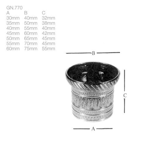 ameublement sabots, bagues et roulettes bagues (gn.770) - brass quincaillerie